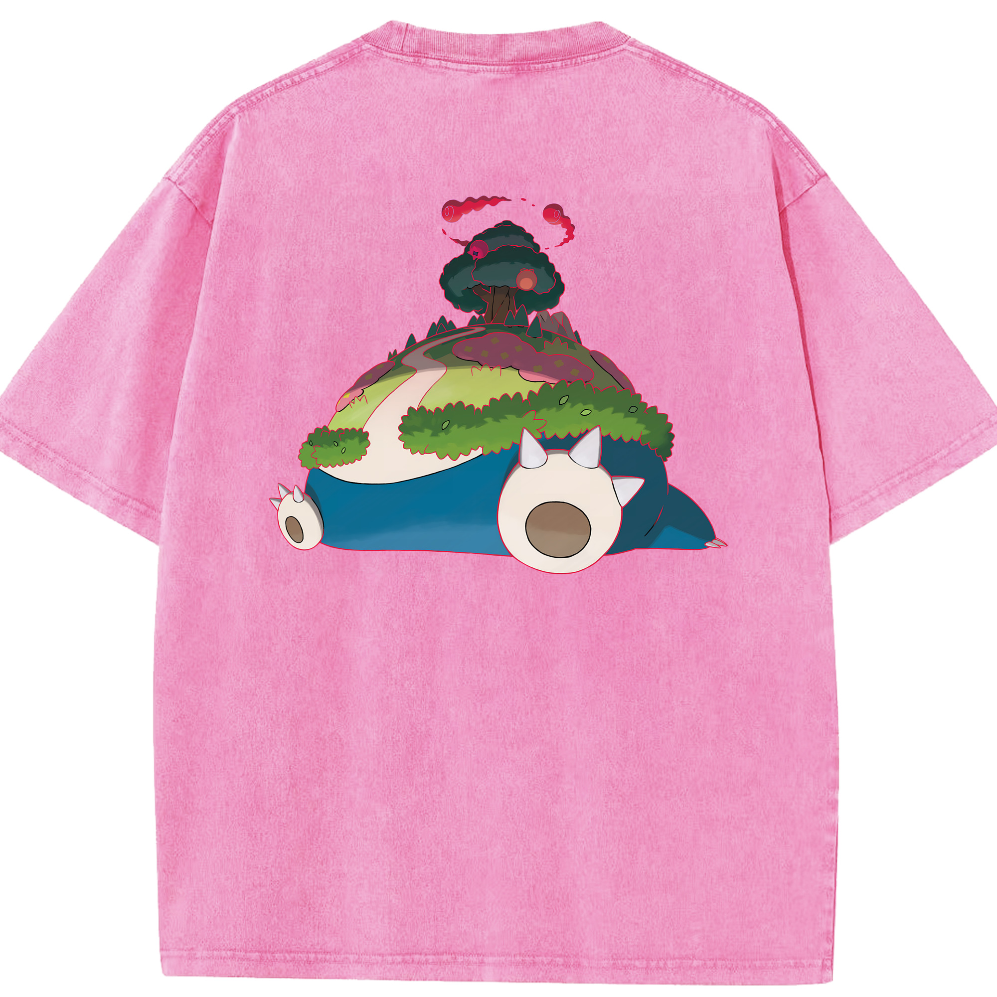 （画像用） ポケットモンスター Pokémon 綿100% ヴィンテージ風 半袖Tシャツ（背面プリント）